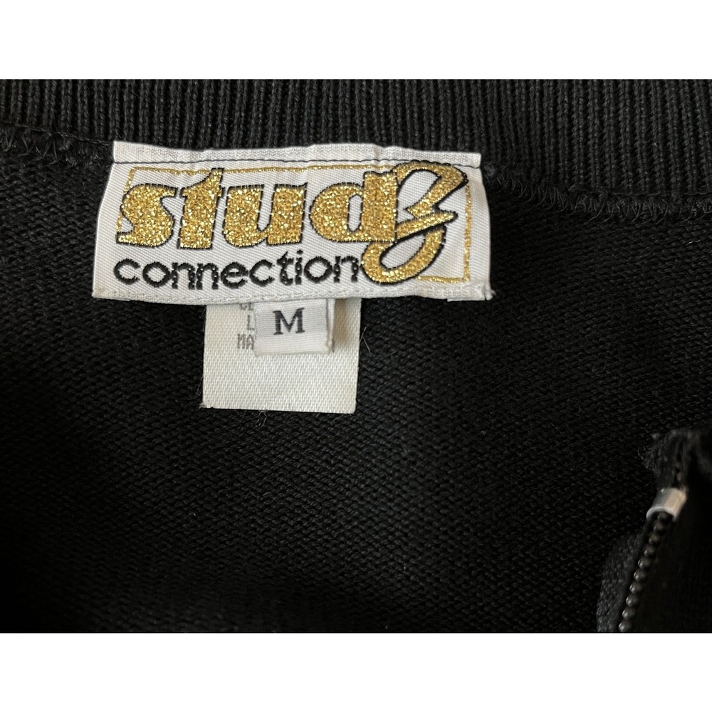 Vintage Golf Full Zip Womens Cardigan L Embroidered Stars Y2K Sporty Collegiate - Picture 5 of 6